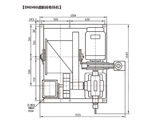 山西DN2460遮斷閥卷揚(yáng)機(jī)